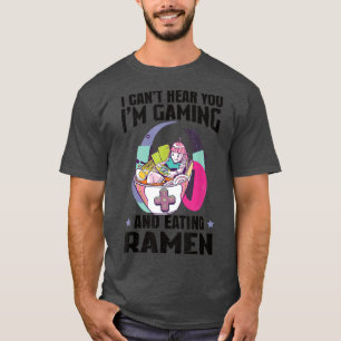 Camiseta Gracioso Ramen Bowl Japón Juegos de Azar Asia