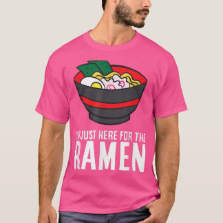 Camiseta Gracioso Ramen Lover Estoy Acá Para El Ramen