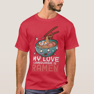 Camiseta Gracioso Ramen Merch Para Anime Loverskawaii Japon