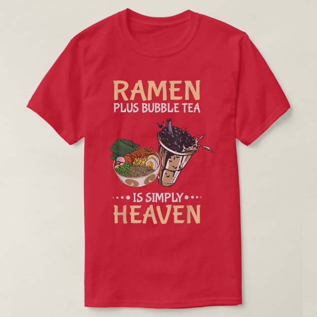 Camiseta Gracioso Ramen Plus Bubble Tea - Ramen (Diseño del anverso)