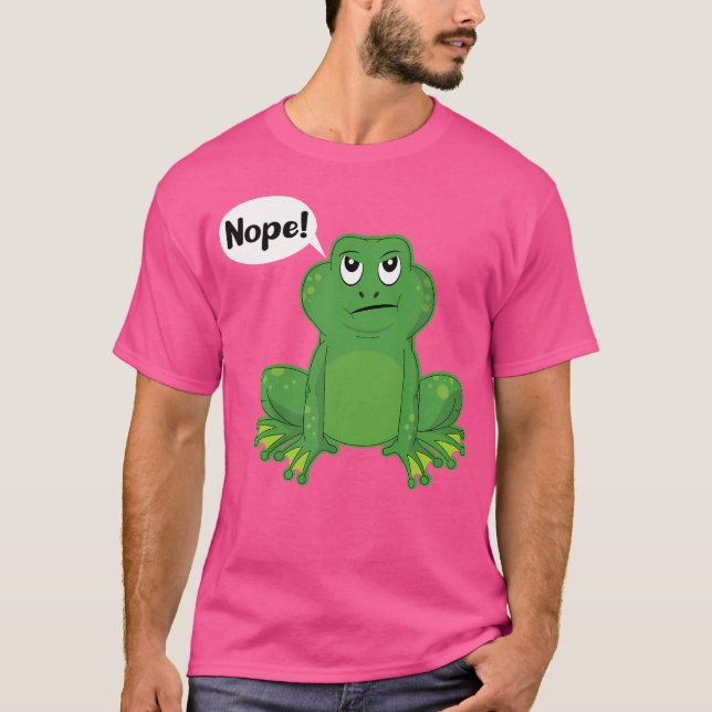 Camiseta Gracioso Rana Grumpy Anfibio Toad Frogs Humor Anim (Anverso)