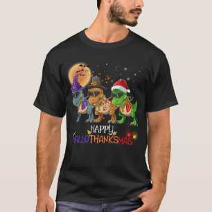 Camiseta Gracioso rapero dabbing dinosaurio feliz halloGrac