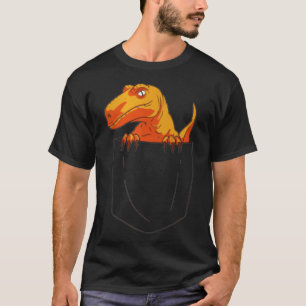 Camiseta Gracioso Raptor de Velociraptor en Pocket Dinosaur