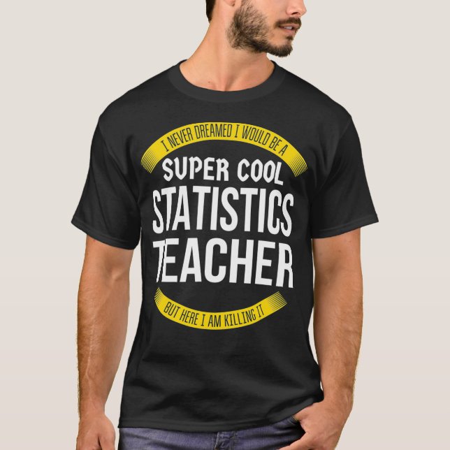Camiseta Gracioso reconocimiento de profesores de estadísti (Anverso)