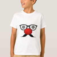 Gracioso Red Nose ojos raros gafas bigote