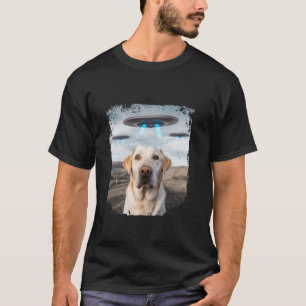 Camiseta Gracioso regador de perros selfie con OVNI alieníg