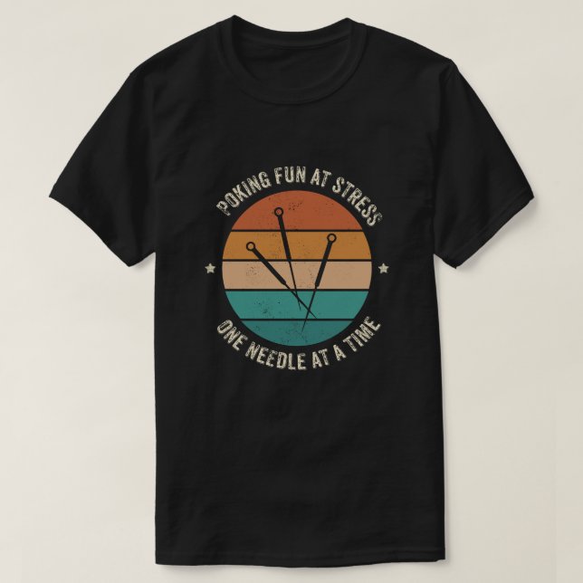Camiseta Gracioso Regalo Acupuntrista - Diseño Doloroso (Diseño del anverso)