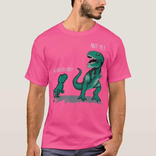 Camiseta Gracioso regalo ateo papá hace dinosaurios de Dios (Anverso)