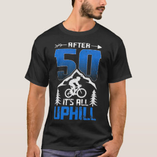 Camiseta Gracioso regalo ciclista de 50 años de edad 50 año