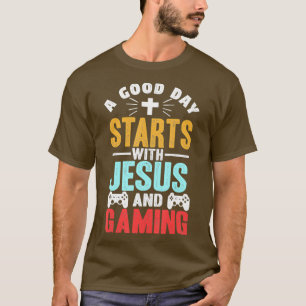 Camiseta Gracioso regalo cristiano de Jesús de juegos para 