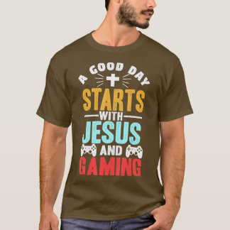 Camiseta Gracioso regalo cristiano de Jesús de juegos para 