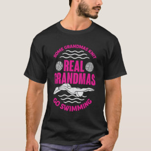 Camiseta Gracioso Regalo De Abuela De Natación