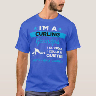 Camiseta Gracioso regalo de abuelo curling