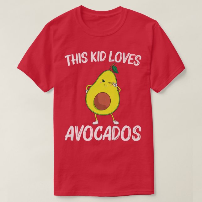 Camiseta Gracioso Regalo De Aguacate Para Niños Chicas Salu (Diseño del anverso)