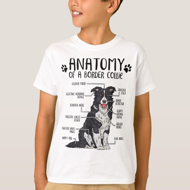 Camiseta Gracioso regalo de amante de perro collie en la fr (Anverso)