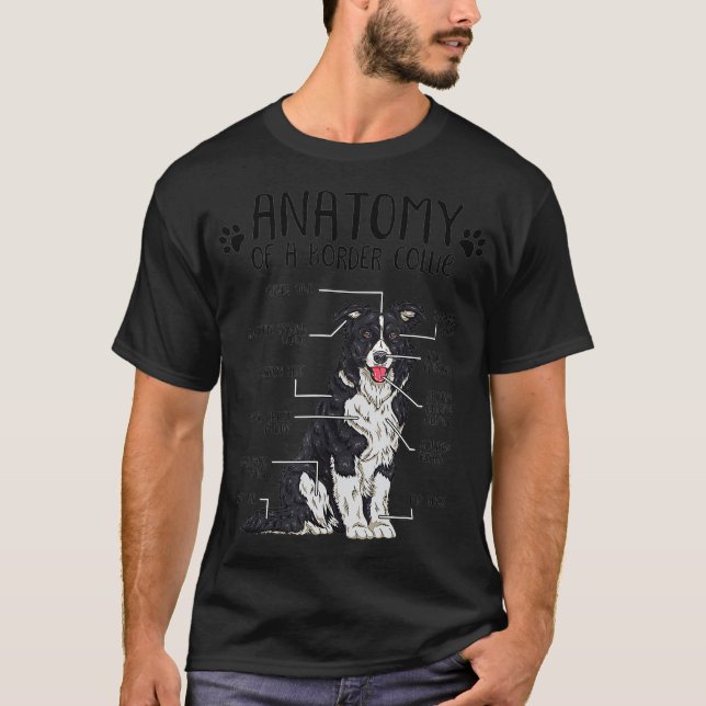 Camiseta Gracioso regalo de amante de perro collie en la fr (Anverso)