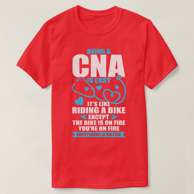 Camiseta Gracioso regalo de Asistente de Enfermería certifi (Diseño del anverso)