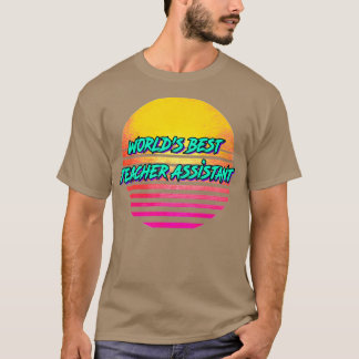 Camiseta Gracioso regalo de asistente de profesores Retro d