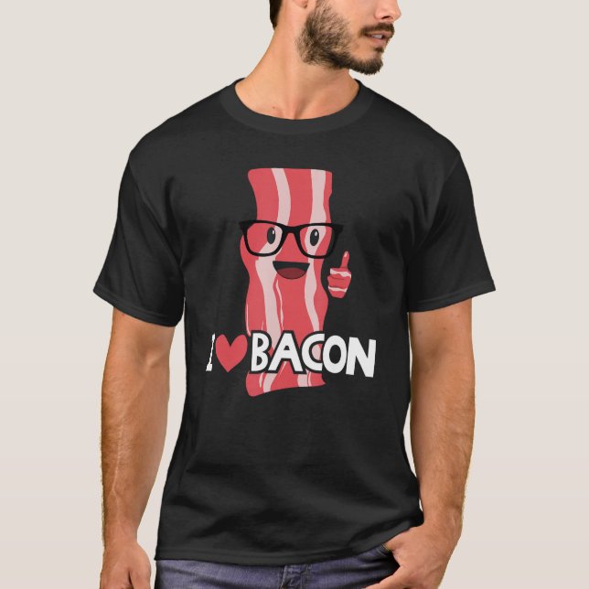 Camiseta Gracioso regalo de Bacon para niños Chicas Guay Ge (Anverso)