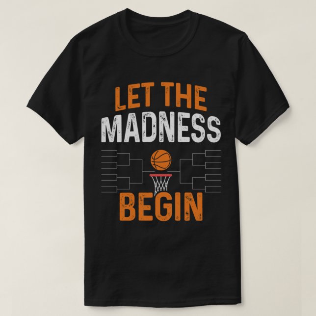 Camiseta Gracioso regalo de baloncesto de marzo, gira de ba (Diseño del anverso)