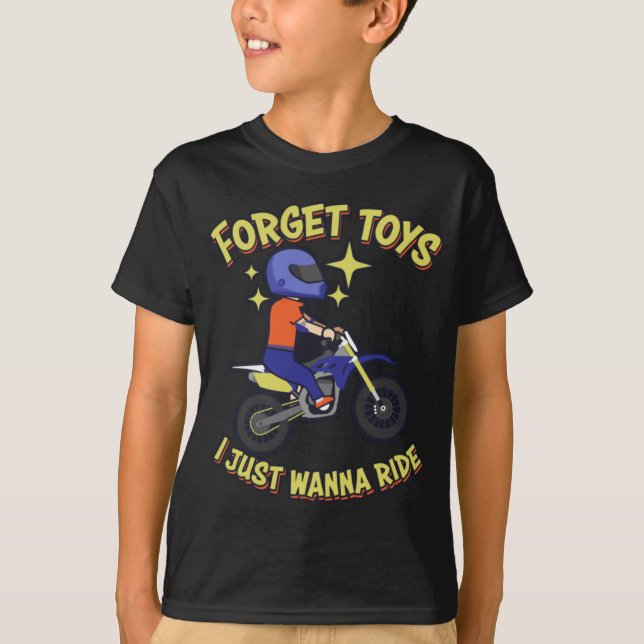 Camiseta Gracioso Regalo De Bicicleta Sucia Para Niños Fuer (Anverso)