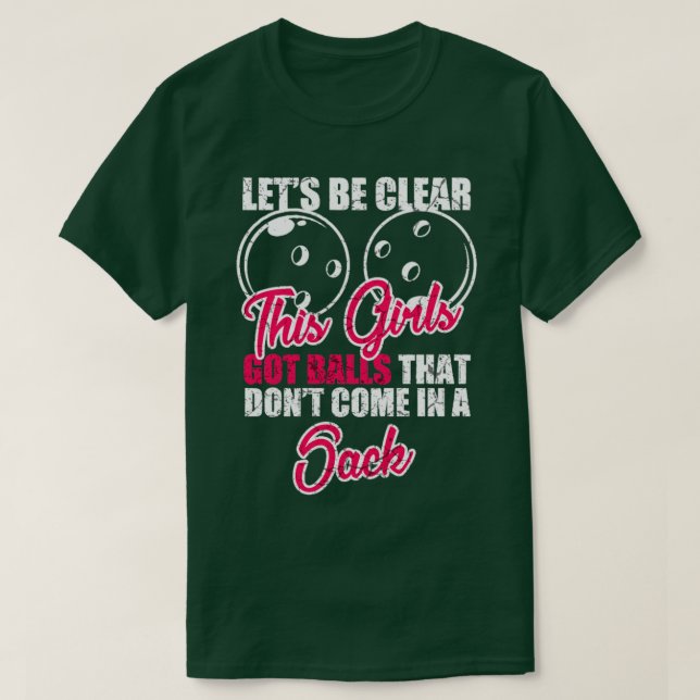 Camiseta Gracioso regalo de Bowling Bowler Women (Diseño del anverso)