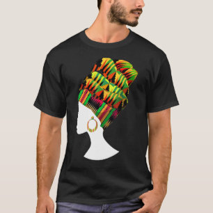 Camiseta Gracioso regalo de cabeza de tela de Kente para lo