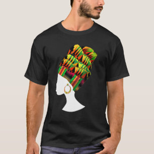 Camiseta Gracioso regalo de cabeza de tela de Kente para lo
