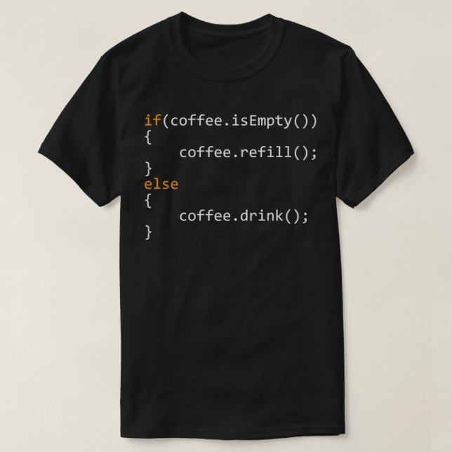 Camiseta Gracioso Regalo De Café De Programador Para Coders (Diseño del anverso)