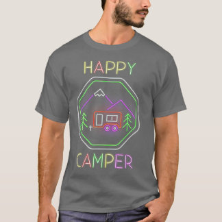 Camiseta Gracioso regalo de Camper Feliz Camping Lover Camp