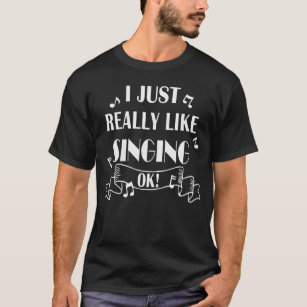 Camiseta Gracioso regalo de cantante musical