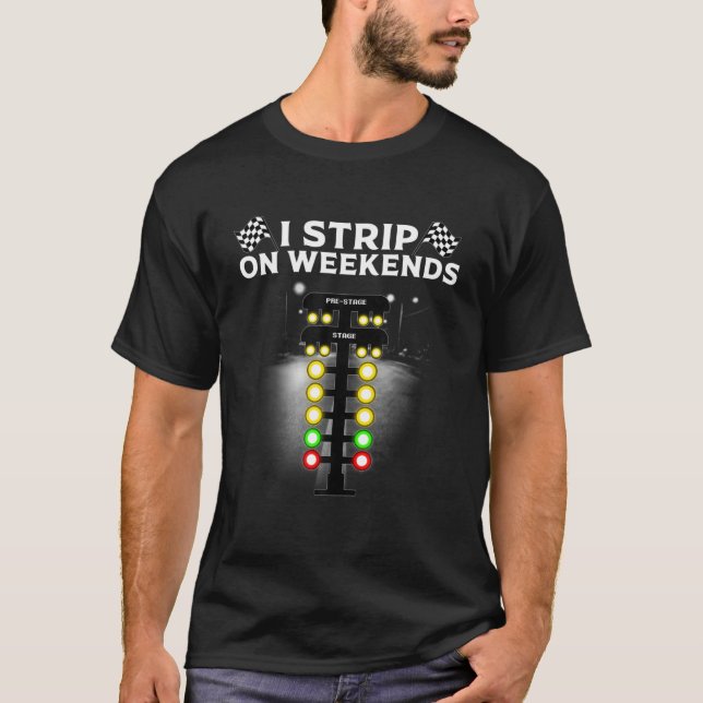 Camiseta Gracioso regalo de Carreras de arrastre para hombr (Anverso)