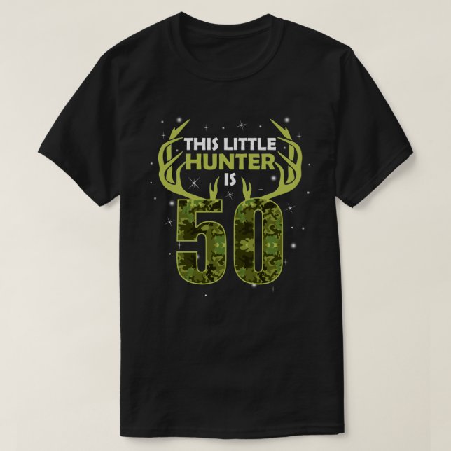 Camiseta Gracioso regalo de caza de venados de 50 años de a (Diseño del anverso)