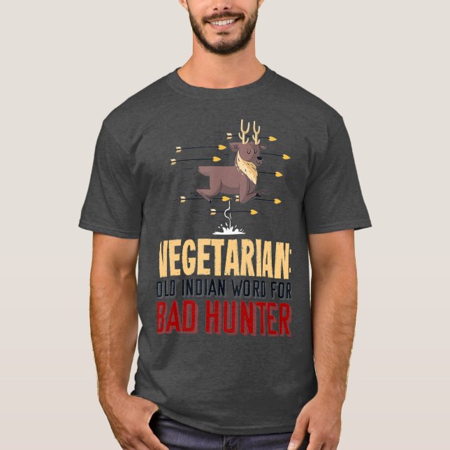 Camiseta Gracioso Regalo De Caza Para Una Cacería De Cerebr (Anverso)