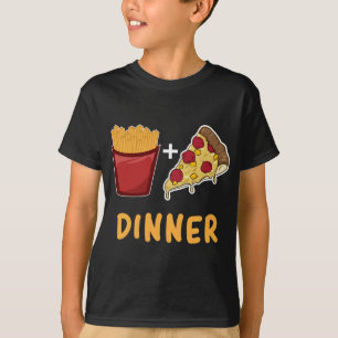 Camiseta Gracioso Regalo De Cena Francés Y Pizza