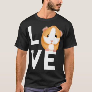 Camiseta Gracioso regalo de cerdo guineano de amor