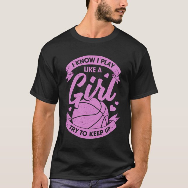 Camiseta Gracioso regalo de Chica de baloncesto (Anverso)