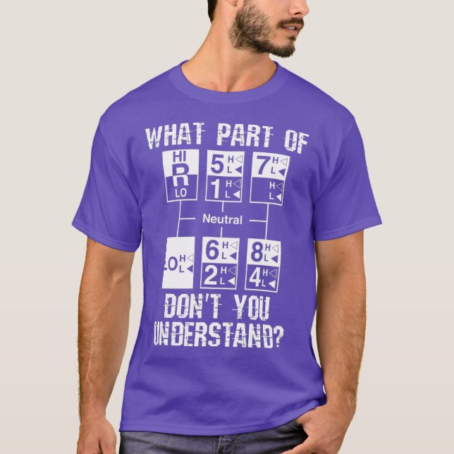 Camiseta Gracioso regalo de chófer de camión 18 velocidades (Anverso)