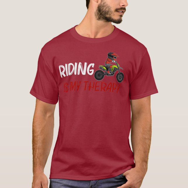 Camiseta Gracioso regalo de ciclismo de suciedad hombres Mo (Anverso)