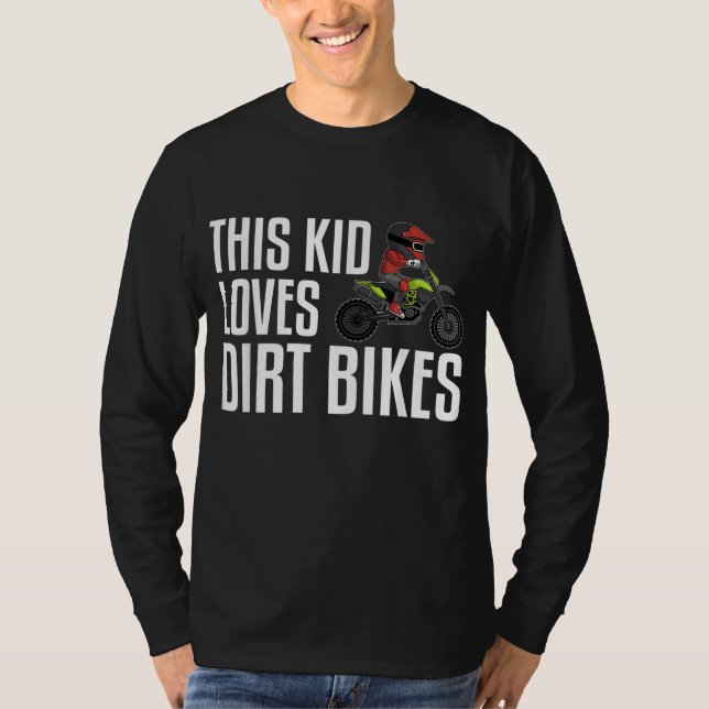 Camiseta Gracioso regalo de ciclismo de suciedad niños Chic (Anverso)