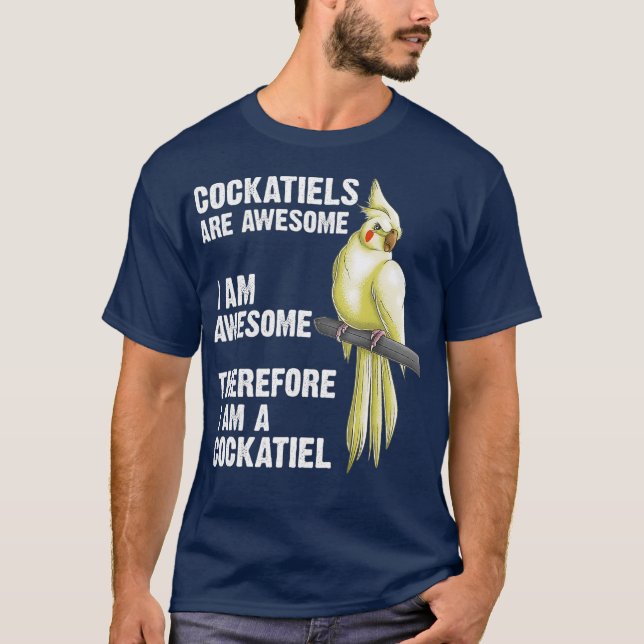 Camiseta Gracioso Regalo De Cockatiel Para Hombres Mujeres  (Anverso)