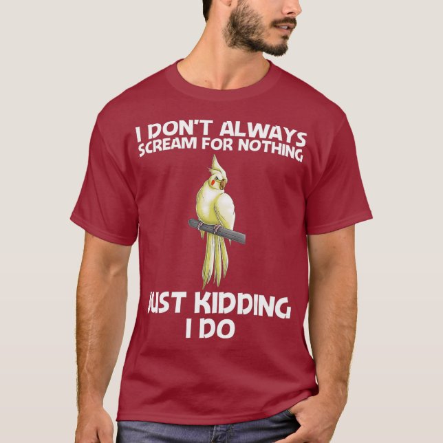 Camiseta Gracioso Regalo De Cockatiel Para Hombres Mujeres  (Anverso)
