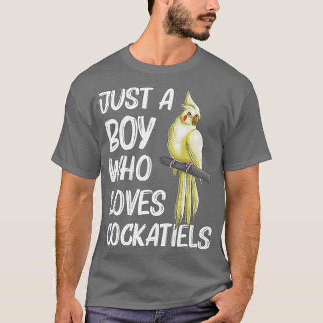 Camiseta Gracioso Regalo De Cockatiel Para Niños Loro De Av (Anverso)