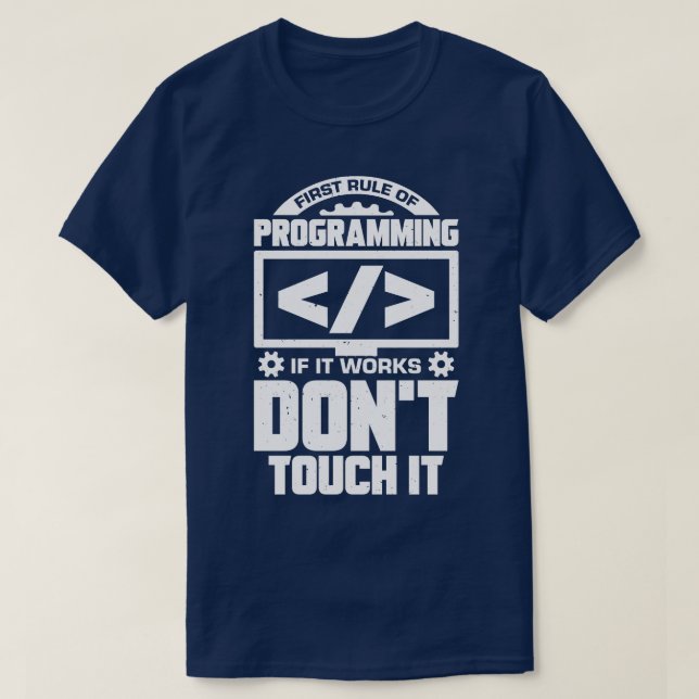 Camiseta Gracioso regalo de codificador programador de prog (Diseño del anverso)