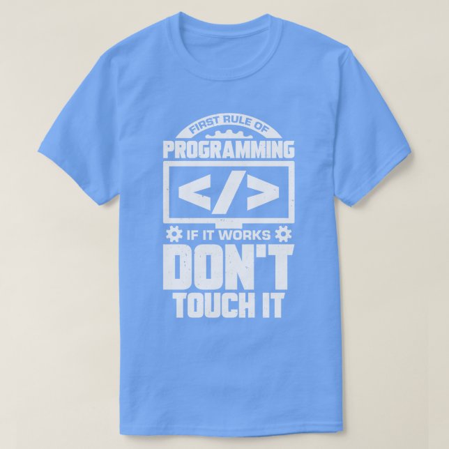 Camiseta Gracioso regalo de codificador programador de prog (Diseño del anverso)