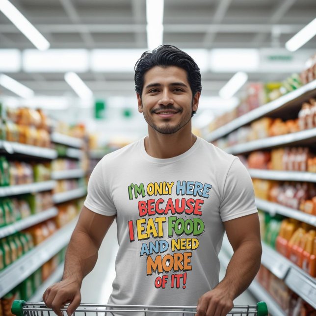 Camiseta Gracioso regalo de comida, compras en supermercado (Subido por el creador)