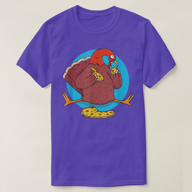 Camiseta Gracioso regalo de comida para pizza de ave de pav (Diseño del anverso)