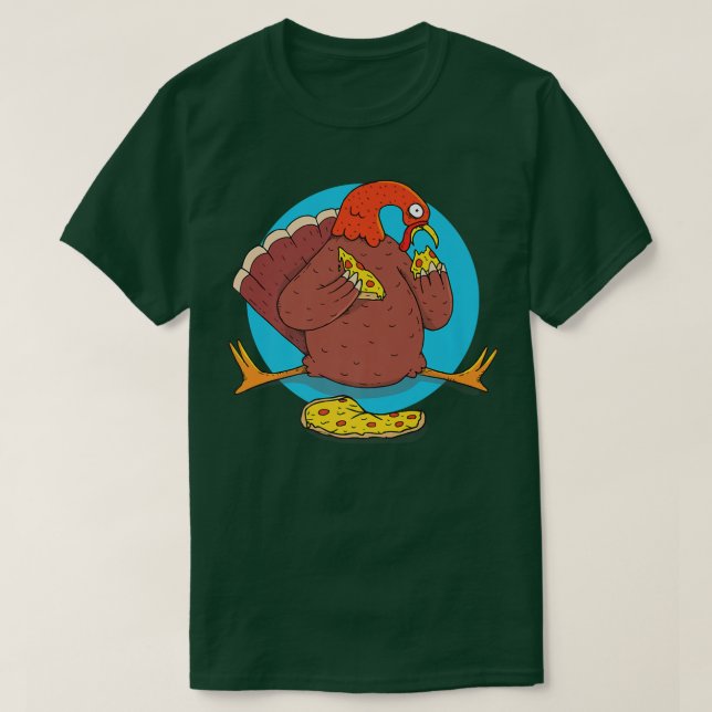 Camiseta Gracioso regalo de comida para pizza de ave de pav (Diseño del anverso)