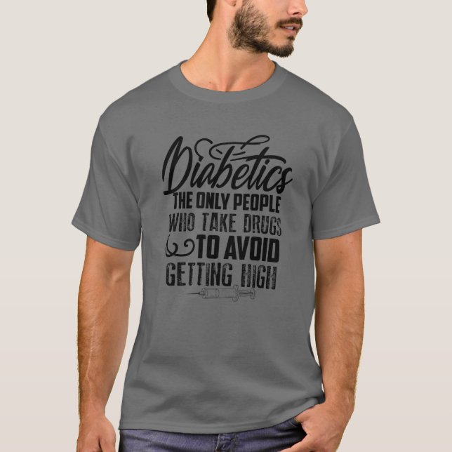 Camiseta Gracioso regalo de concienciación sobre la diabete (Anverso)