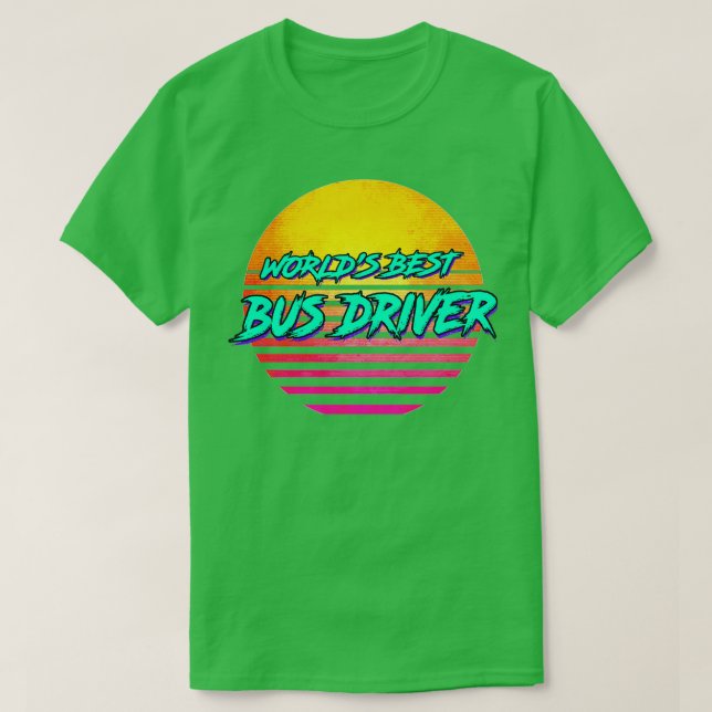 Camiseta Gracioso regalo de Conductor de Autobús Retro de l (Diseño del anverso)